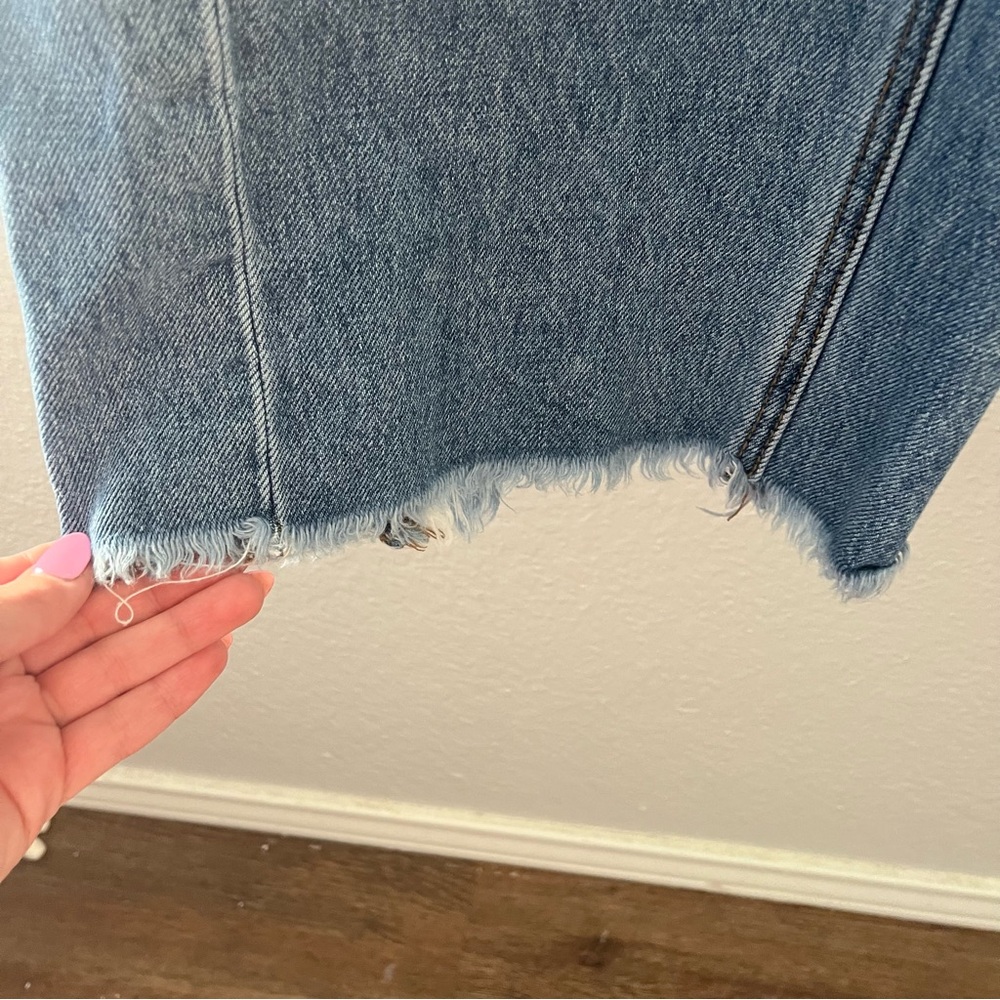 VICI Los Angeles Wide Leg Raw Hem Jeans Size 29 - Picture 5 of 12